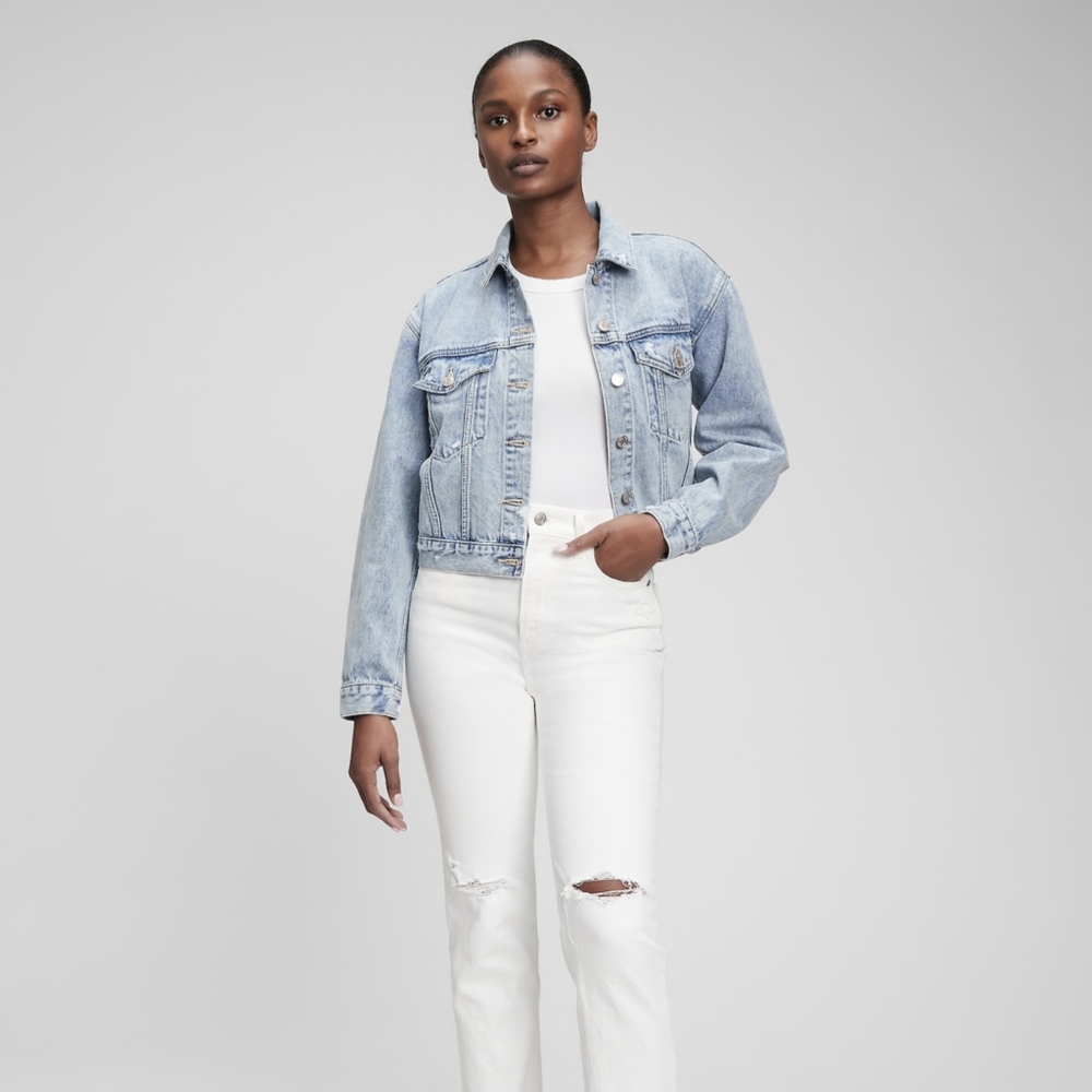 Cropped icon Denim Jacket